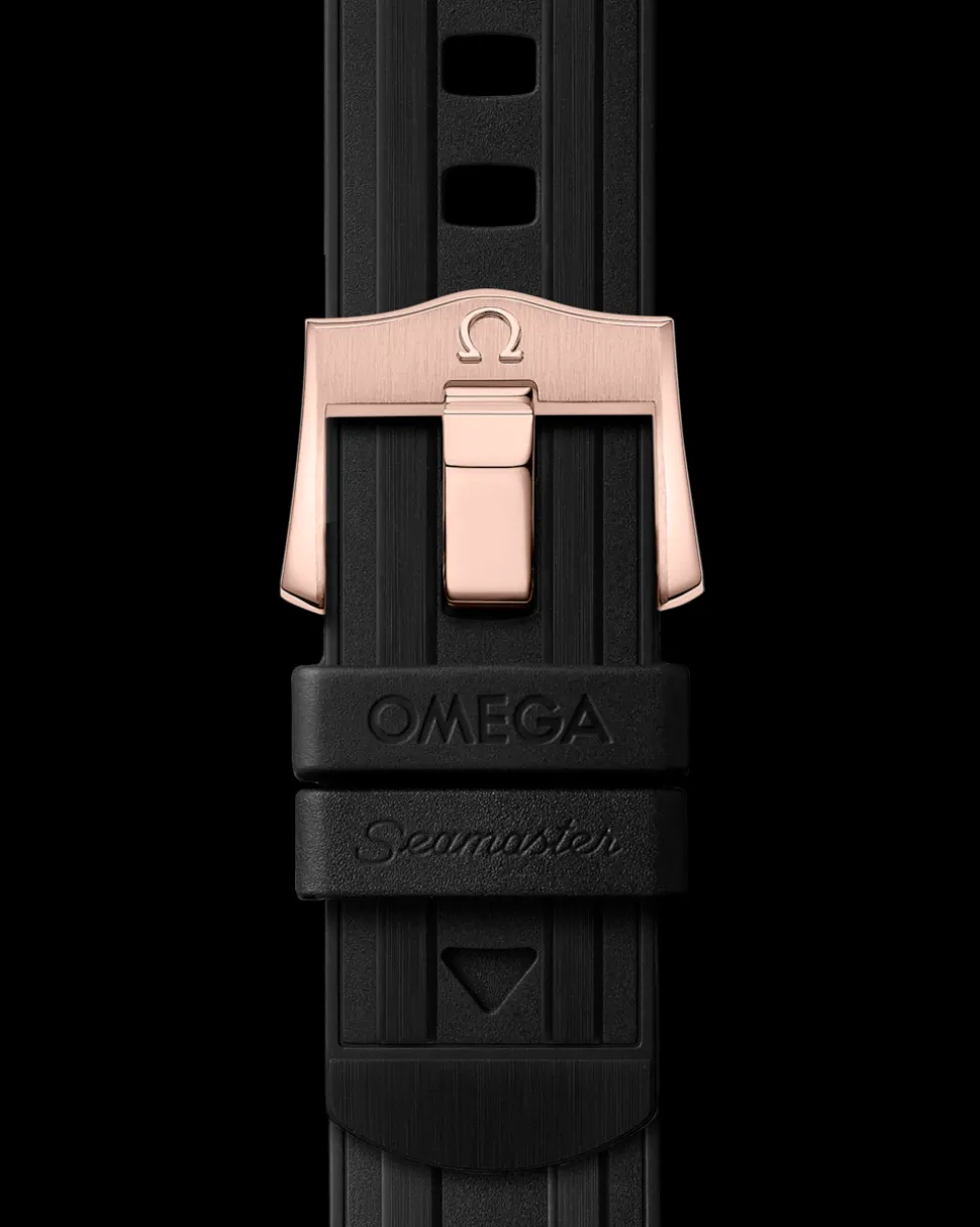 44 mm, Sedna™ gold on rubber strap