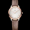 27.5 mm, steel ‑ Sedna™ gold on leather strap