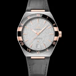 41 mm, steel ‑ Sedna™ gold on leather strap