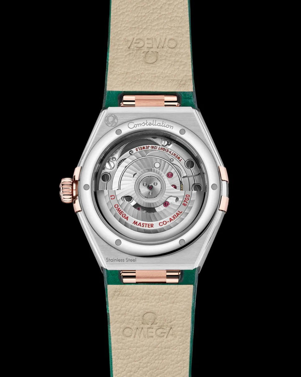 29 mm, steel ‑ Sedna™ gold on leather strap