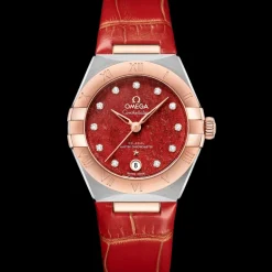 29 mm, steel ‑ Sedna™ gold on leather strap