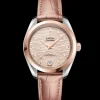 34 mm, steel ‑ Sedna™ gold on leather strap