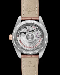 34 mm, steel ‑ Sedna™ gold on leather strap