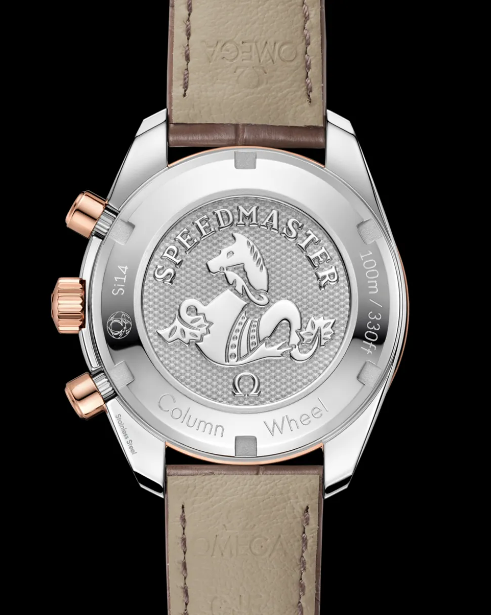 38 mm, steel ‑ Sedna™ gold on leather strap