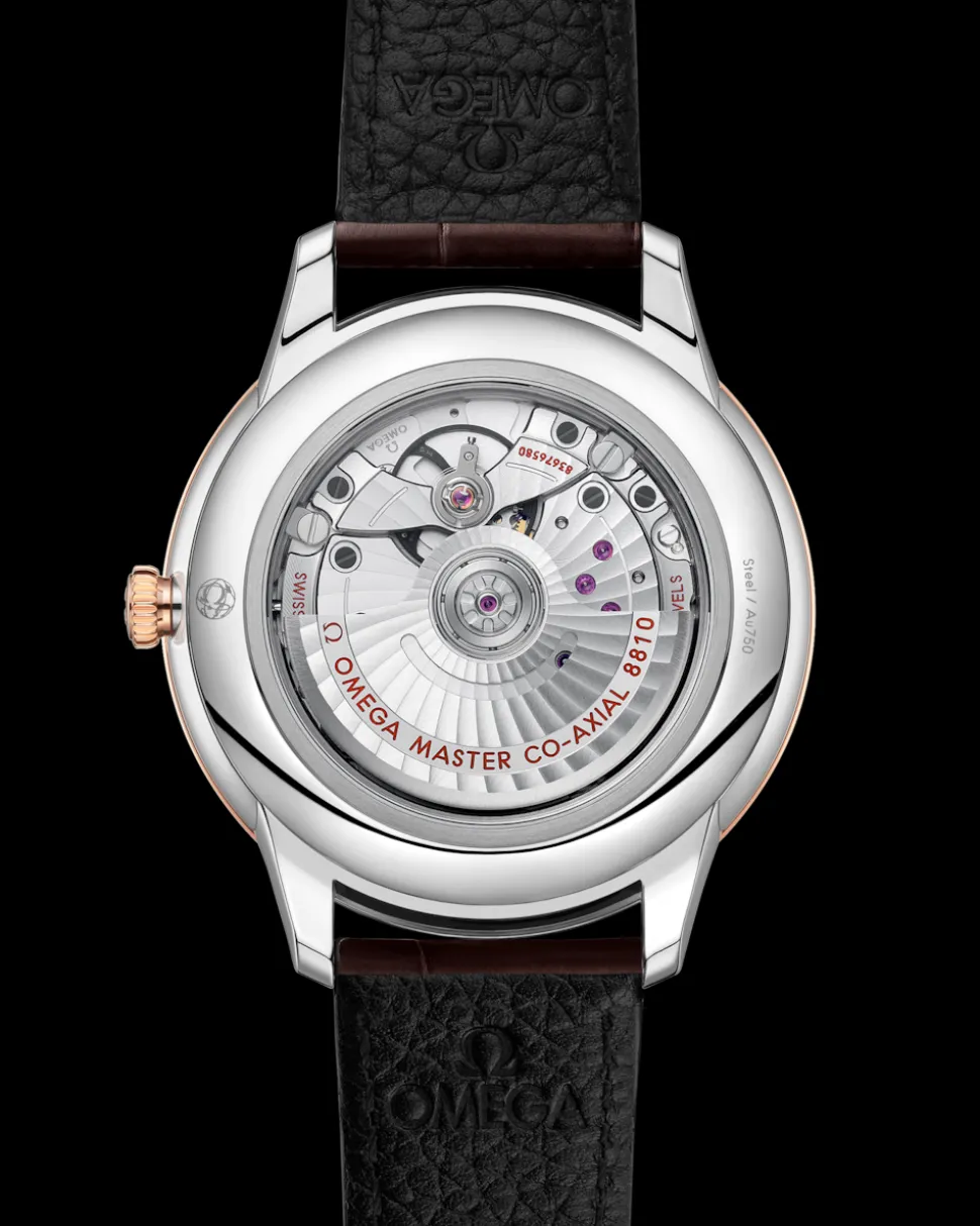 41 mm, steel ‑ Sedna™ gold on leather strap