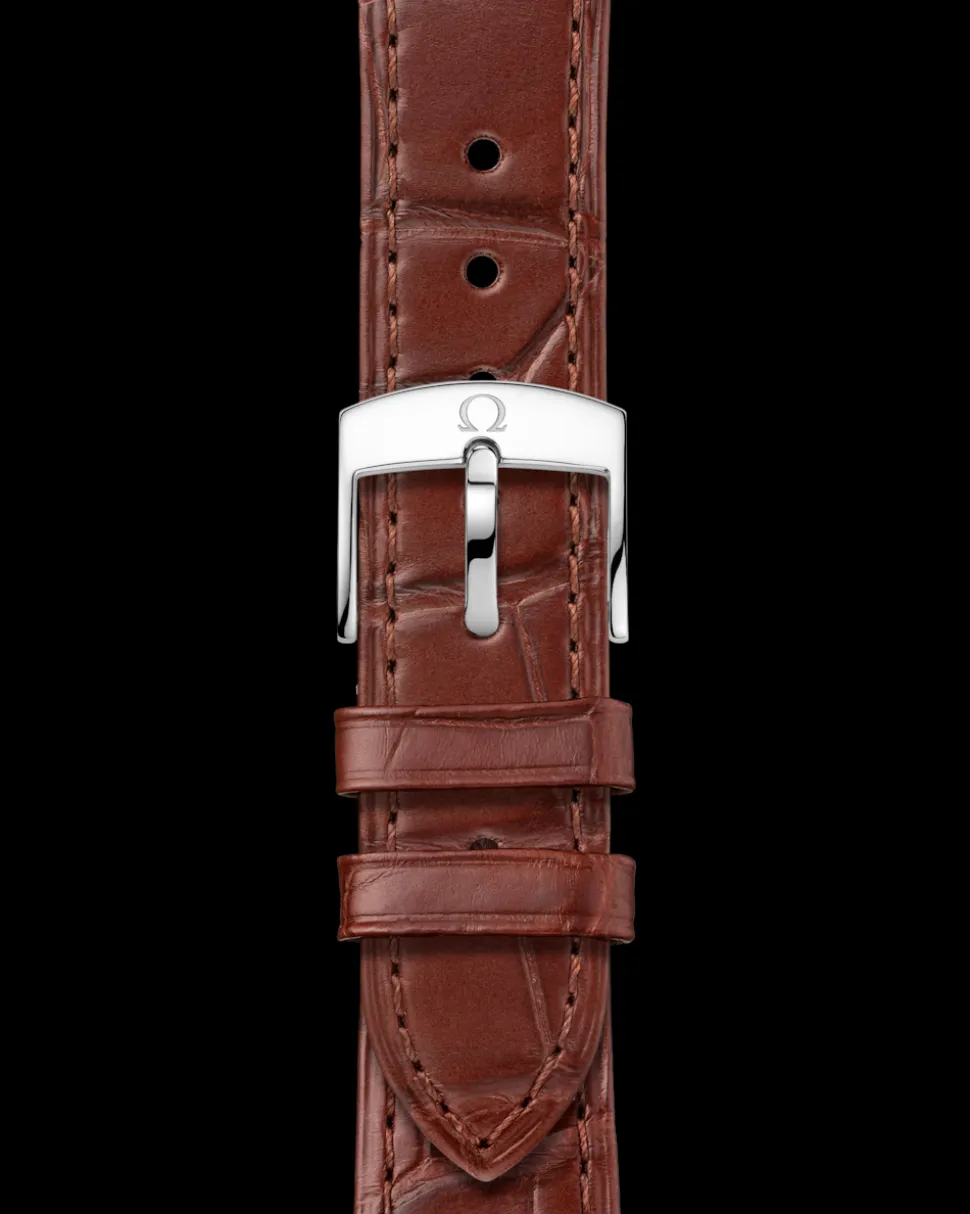 41 mm, steel ‑ Sedna™ gold on leather strap