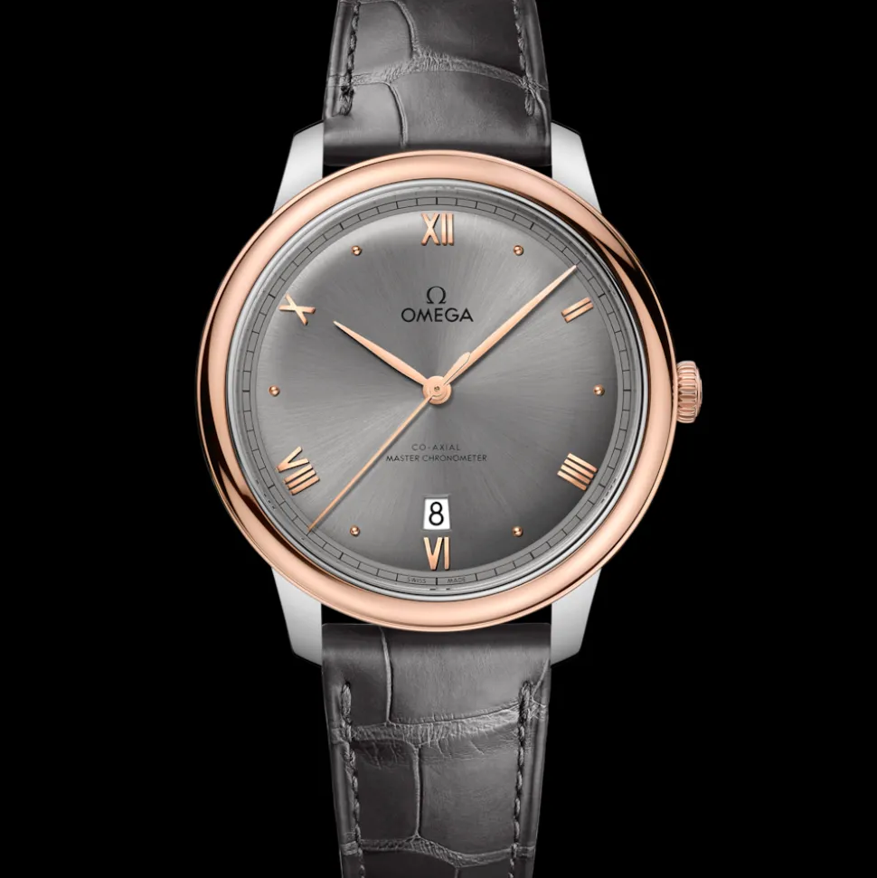 40 mm, steel ‑ Sedna™ gold on leather strap