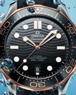 42 mm, steel ‑ Sedna™ gold on rubber strap