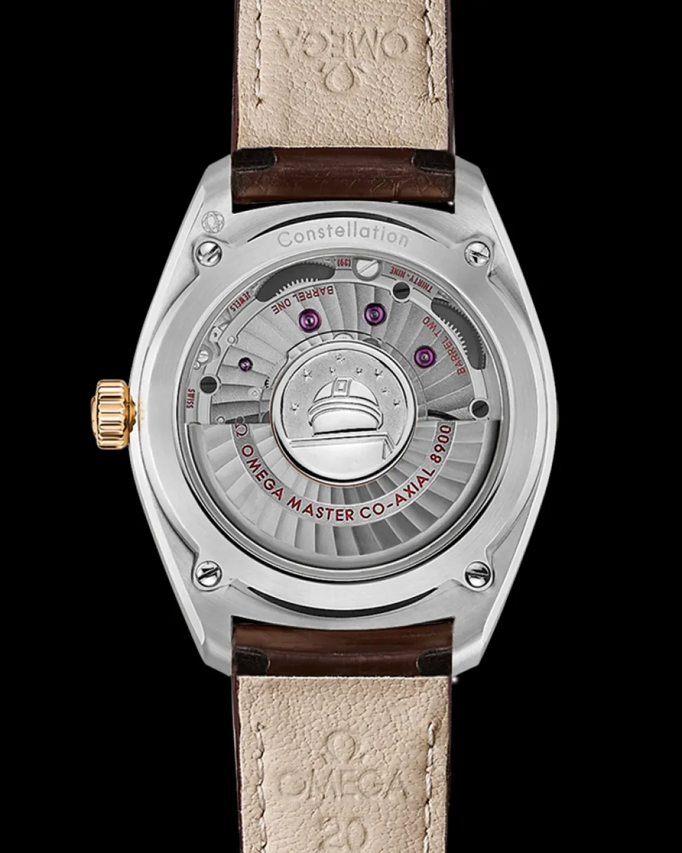 39 mm, steel ‑ yellow gold on leather strap