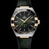 41 mm, steel ‑ yellow gold on leather strap