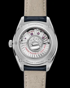 41 mm, steel on leather strap