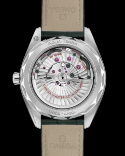 41 mm, steel on leather strap
