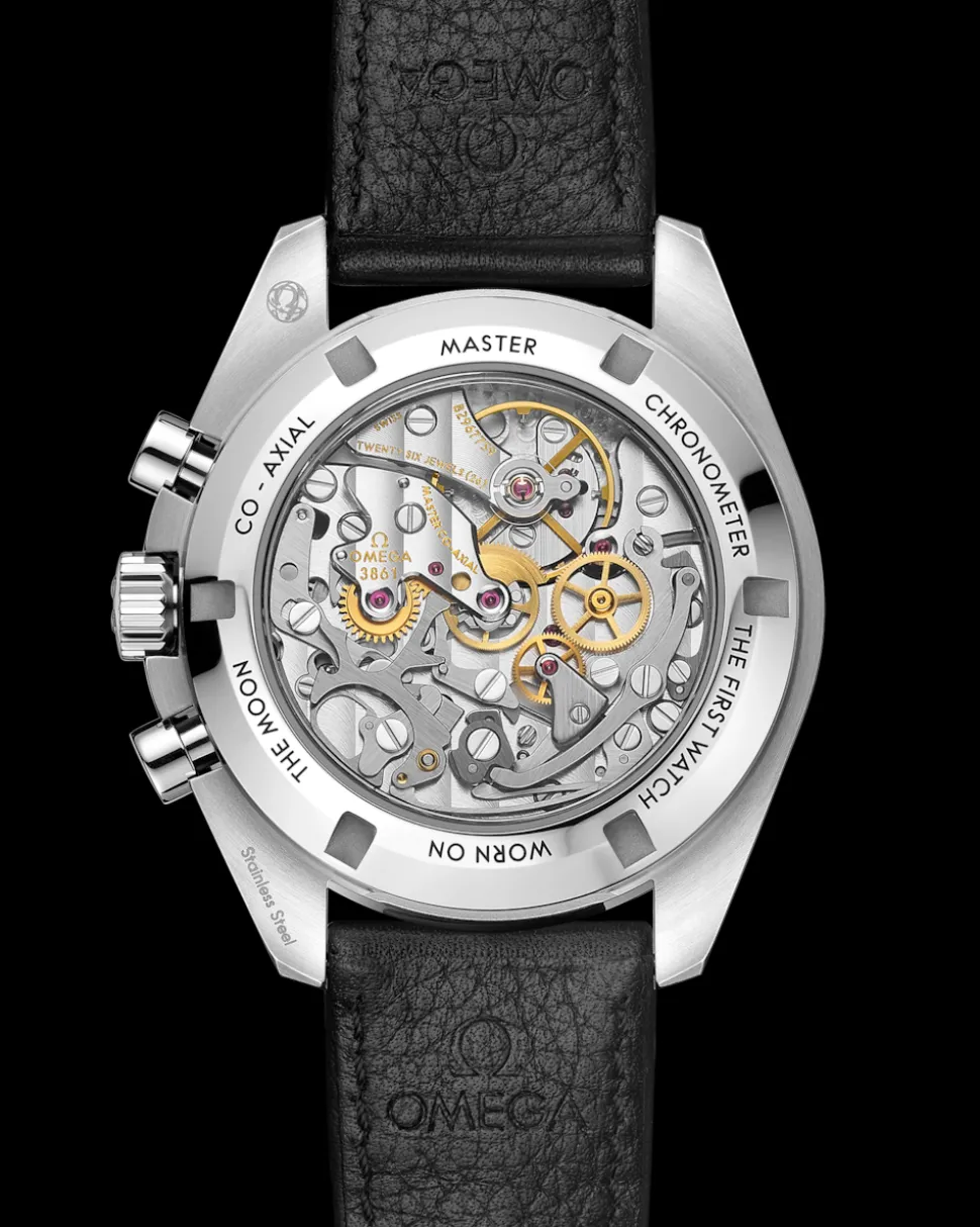 42 mm, steel on leather strap