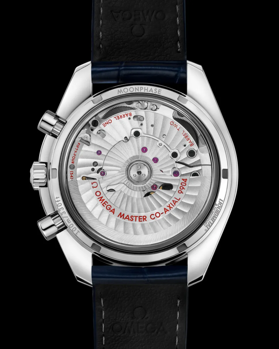 44.25 mm, steel on leather strap