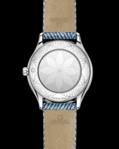 26 mm, steel on leather strap