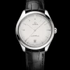 40 mm, steel on leather strap