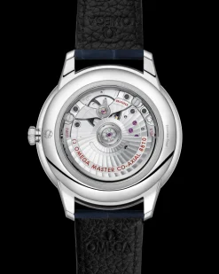 41 mm, steel on leather strap