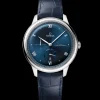 41 mm, steel on leather strap