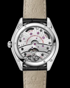40 mm, steel on leather strap