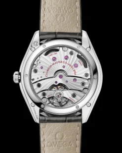 40 mm, steel on leather strap