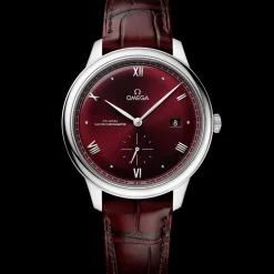 41 mm, steel on leather strap