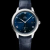 41 mm, steel on leather strap
