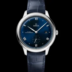 41 mm, steel on leather strap