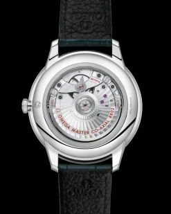 41 mm, steel on leather strap