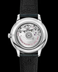40 mm, steel on leather strap