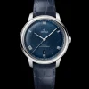40 mm, steel on leather strap