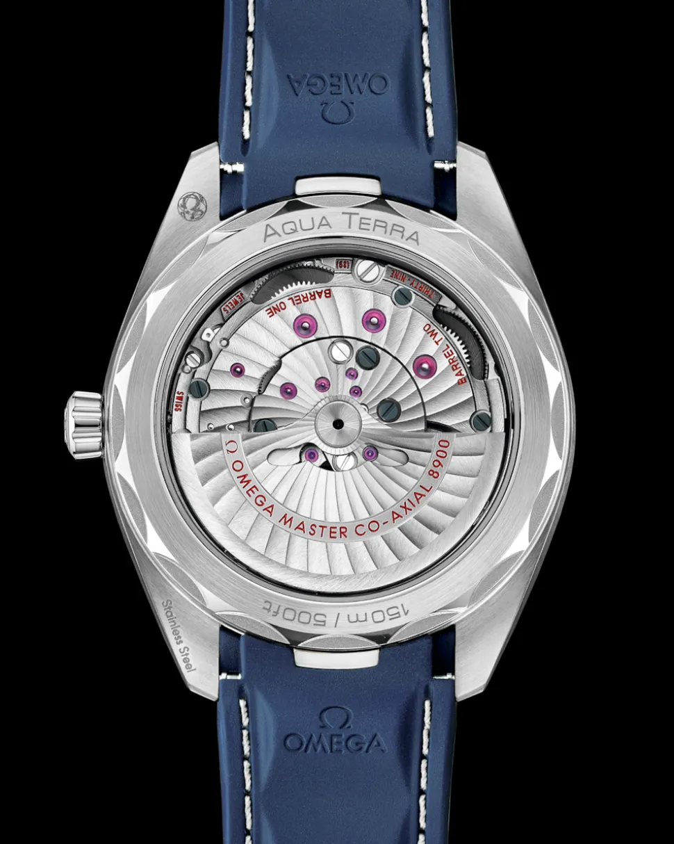 41 mm, steel on rubber strap