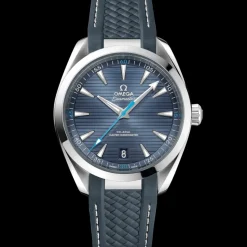 41 mm, steel on rubber strap