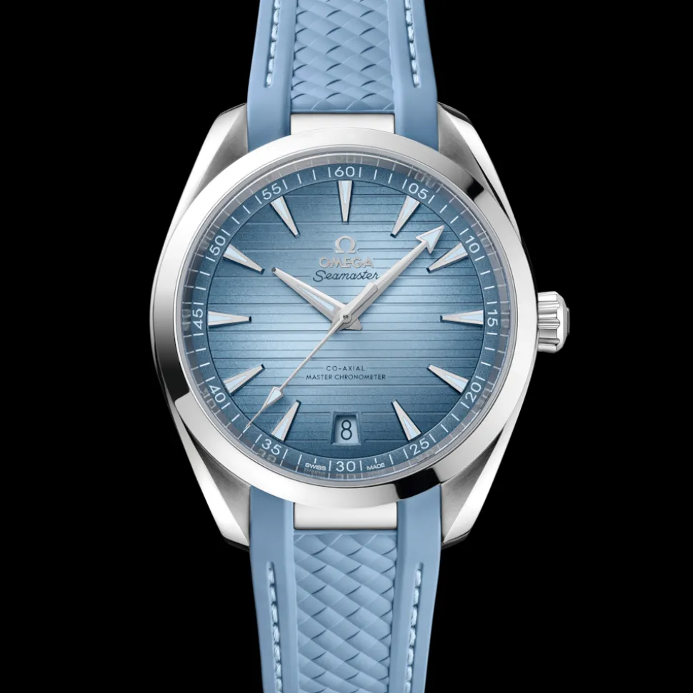 41 mm, steel on rubber strap
