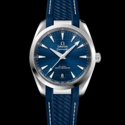 38 mm, steel on rubber strap