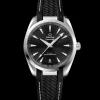 38 mm, steel on rubber strap