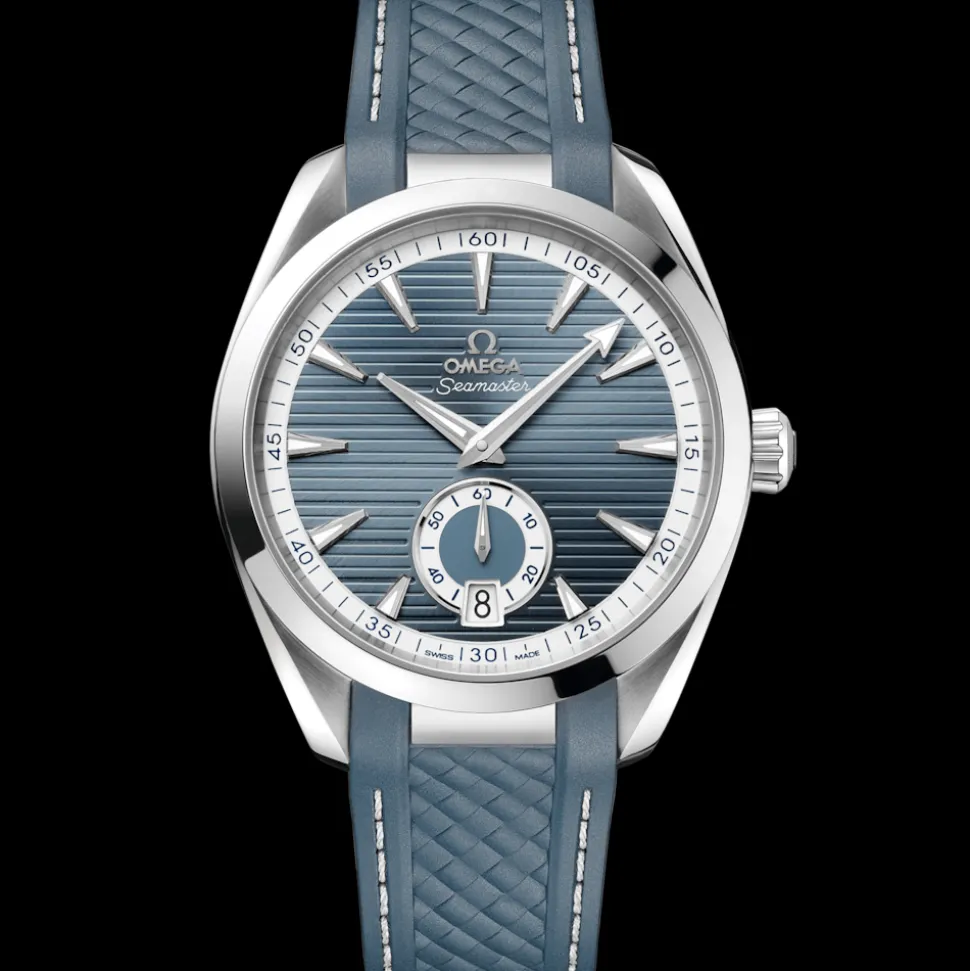41 mm, steel on rubber strap