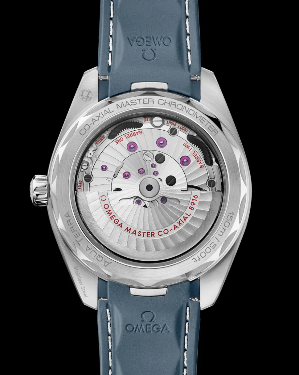 41 mm, steel on rubber strap