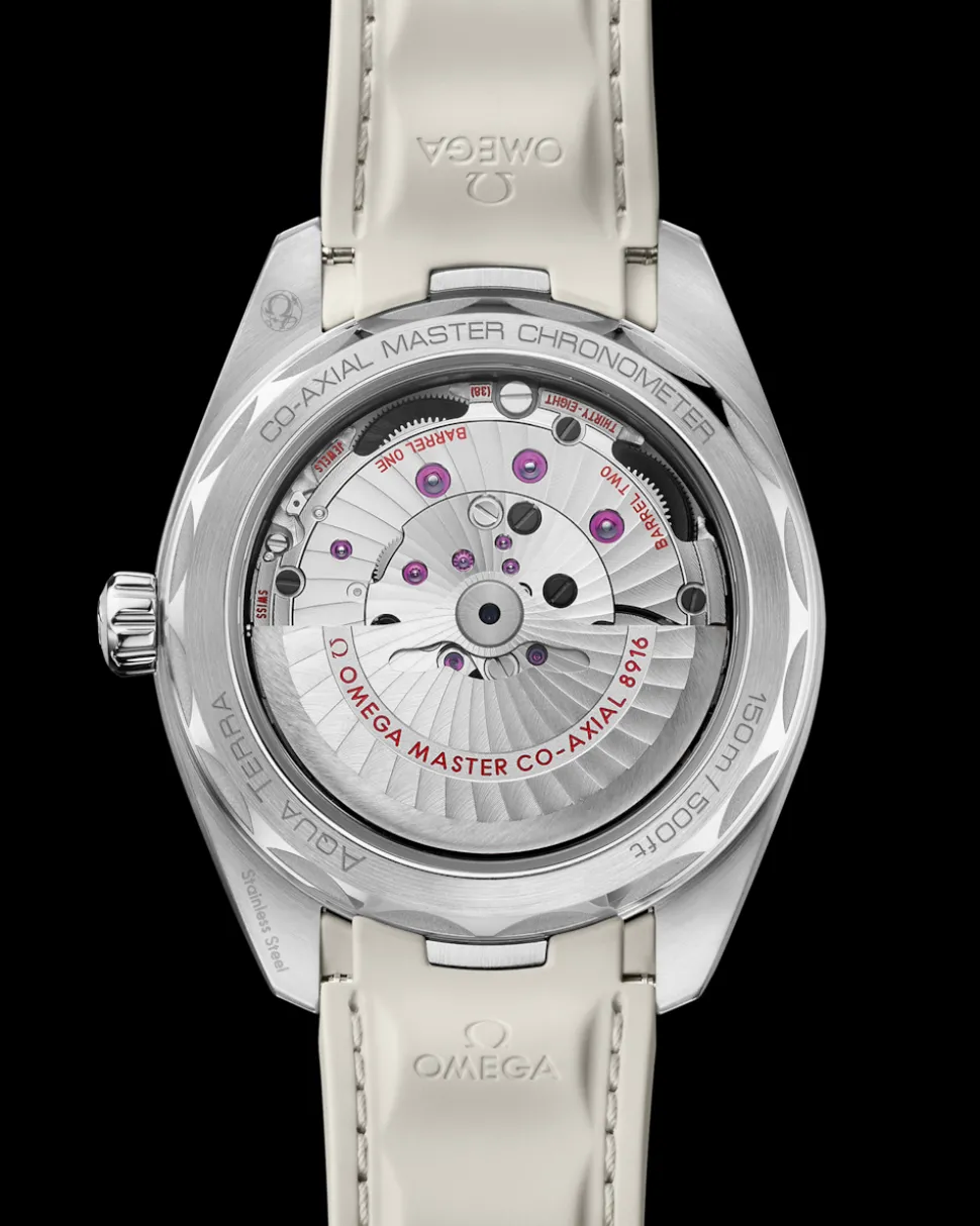 41 mm, steel on rubber strap