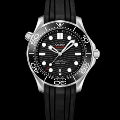 42 mm, steel on rubber strap