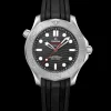 42 mm, steel on rubber strap