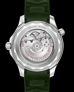 42 mm, steel on rubber strap
