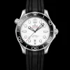 42 mm, steel on rubber strap