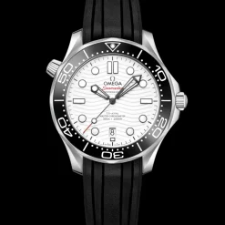 42 mm, steel on rubber strap