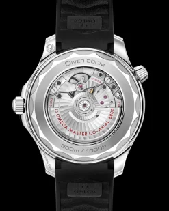 42 mm, steel on rubber strap