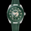 43 mm, steel on rubber strap