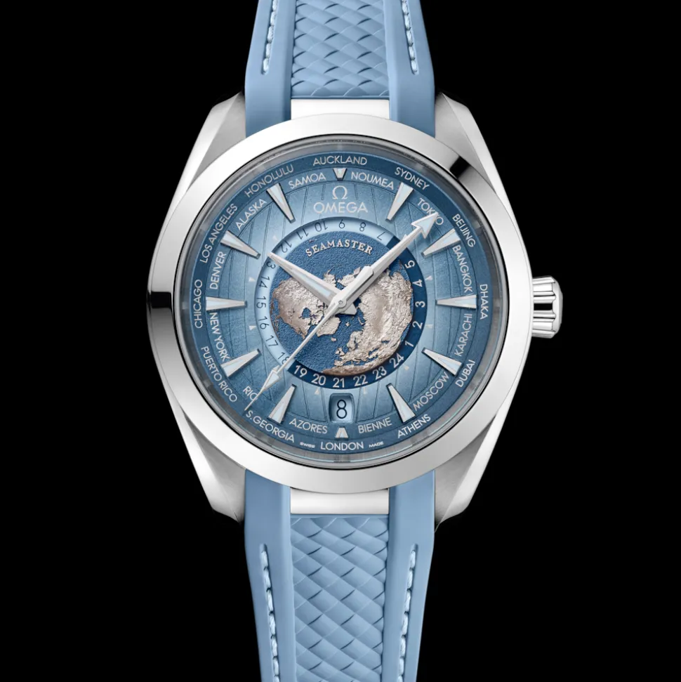 43 mm, steel on rubber strap
