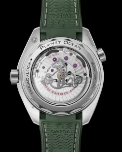 43.5 mm, steel on rubber strap