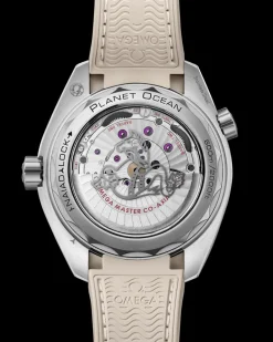 43.5 mm, steel on rubber strap