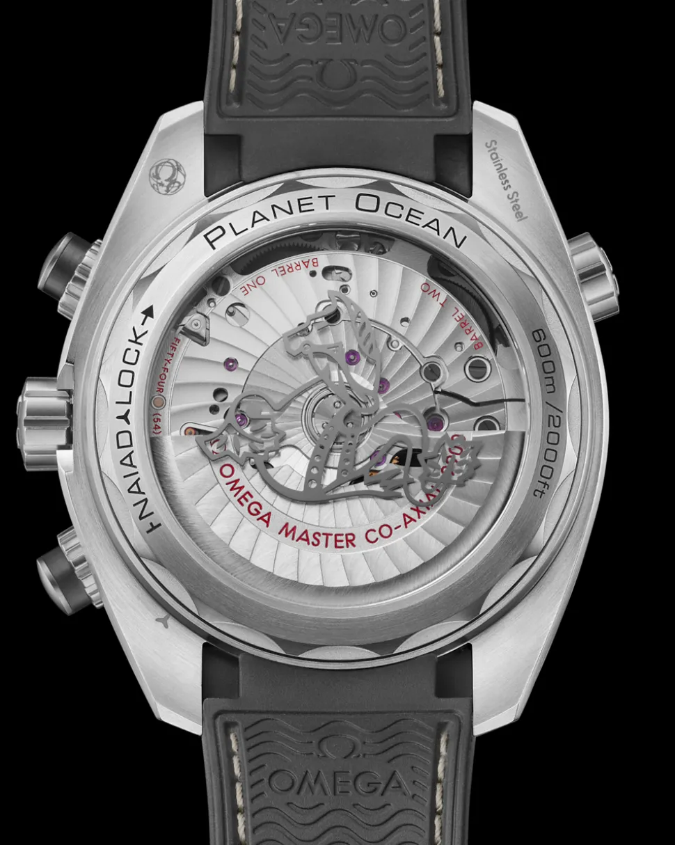 45.5 mm, steel on rubber strap