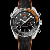 45.5 mm, steel on rubber strap